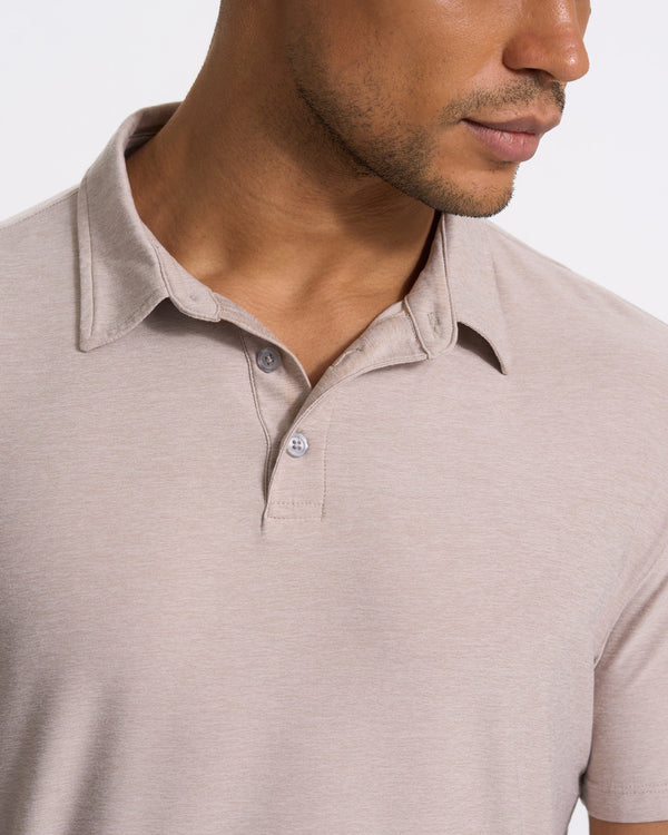 Strato Tech Polo | Oyster Heather