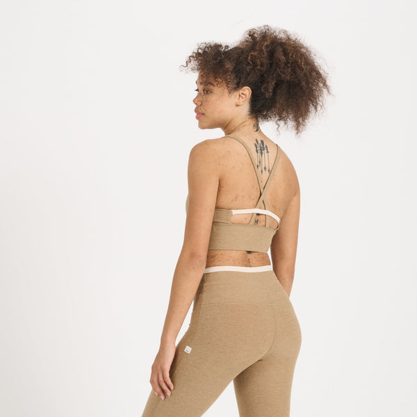 Long Line Elevation Bra | Wheat Heather