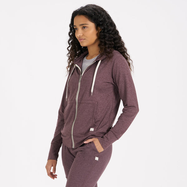Halo Performance Hoodie | Smoked Plum Heather