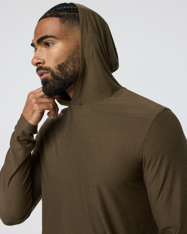 Strato Tech Hoodie | Moss Green Heather
