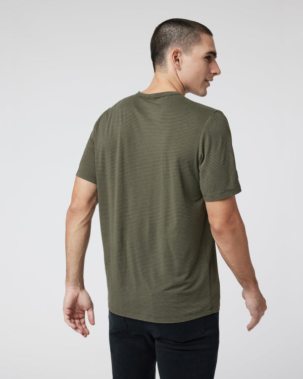 Short Sleeve Current Stripe Tee | Oregano