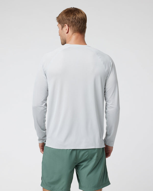 Long Sleeve Viewpoint Performance Tee | Sky Grey