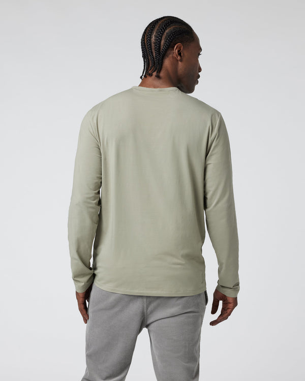 Long Sleeve Men's Feather Tee | Metal