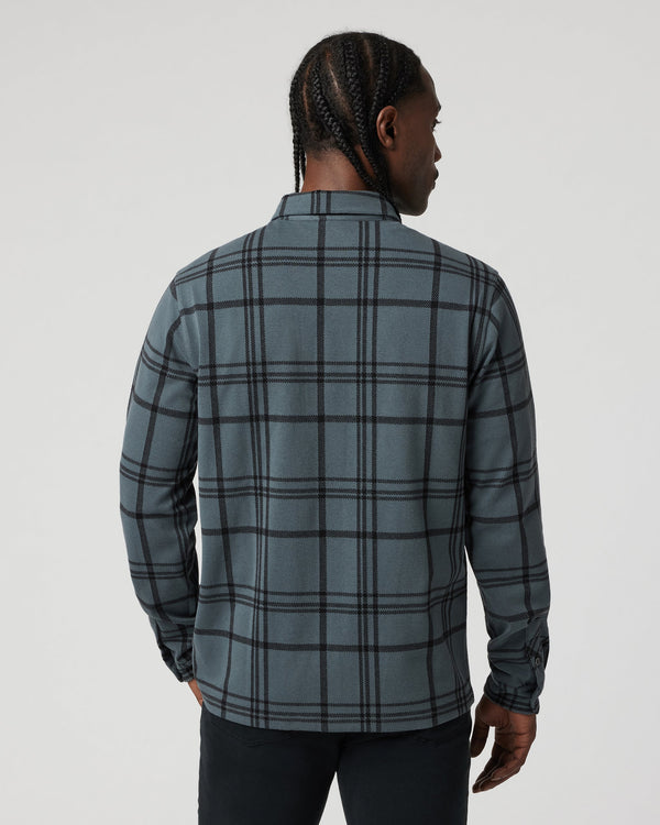 Seaview Plaid Button Down Shirt | Smoked Beryl