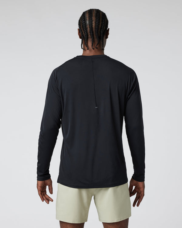 Long Sleeve Terra Run Tee | Black