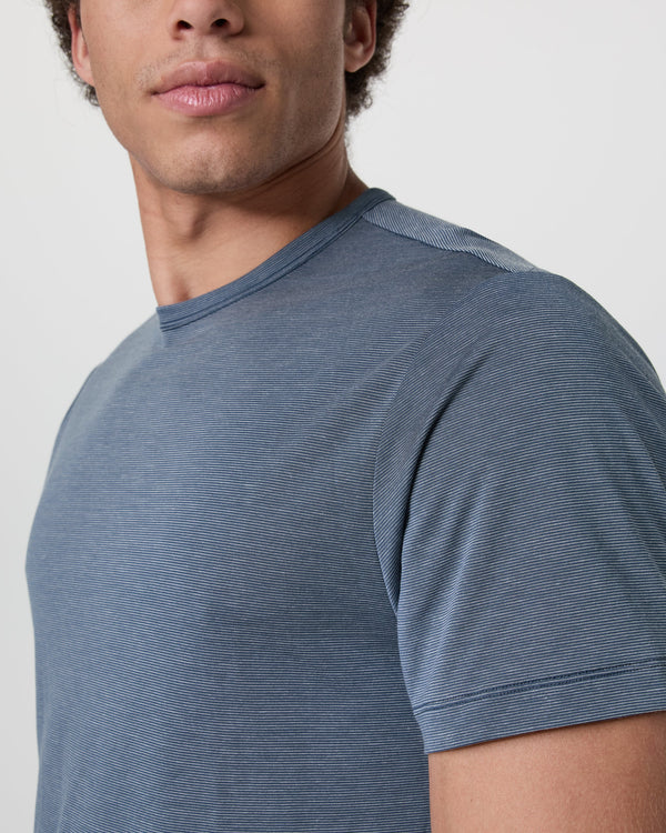 Short Sleeve Marina Stripe Tee | Navy