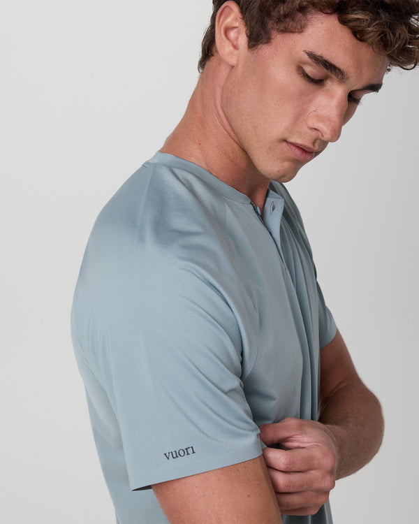 Short Sleeve Viewpoint Henley | Mist