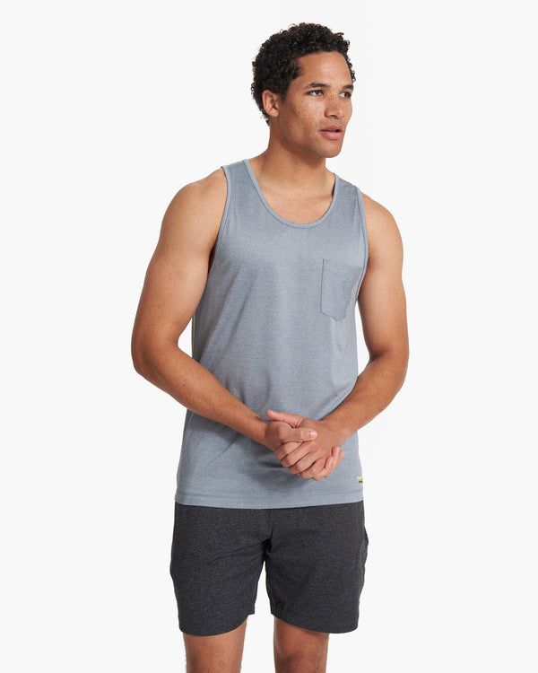 Tradewind Performance Tank | Cloud Heather