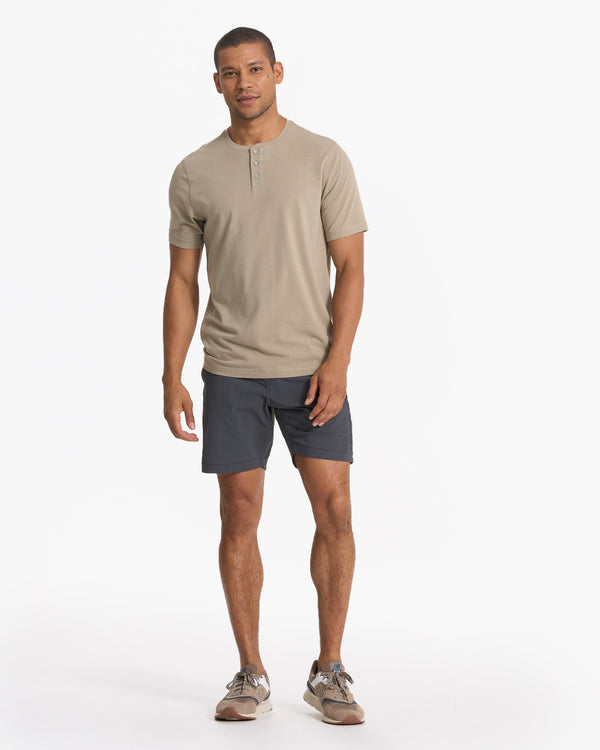 Short Sleeve Tuvalu Henley | Gravel