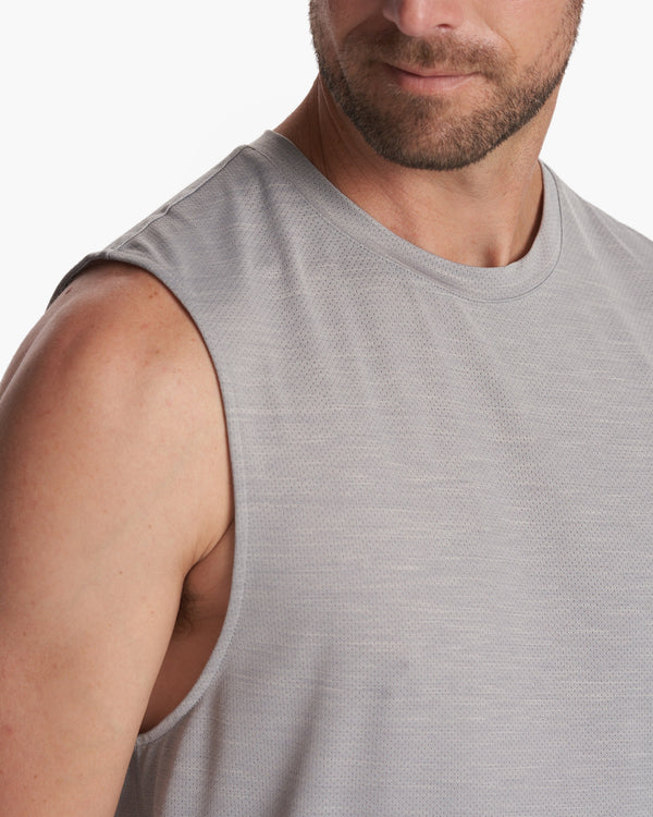Zephyr Muscle Tee | Heather Grey