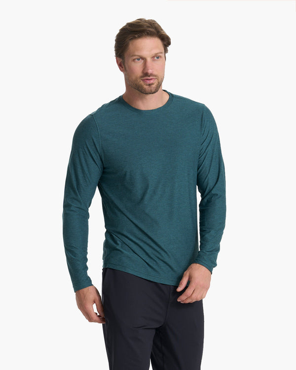 Long Sleeve Strato Tech Tee | Beryl Heather