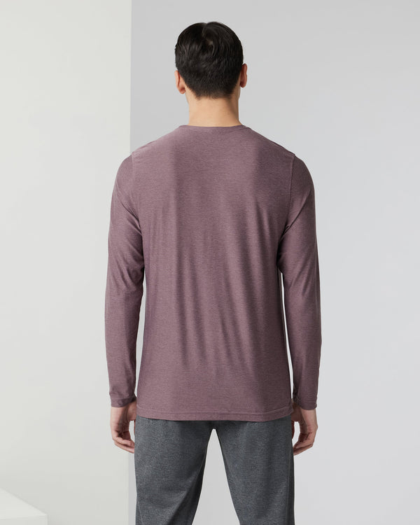 Long-Sleeve Strato Tech Tee | Elderberry Heather