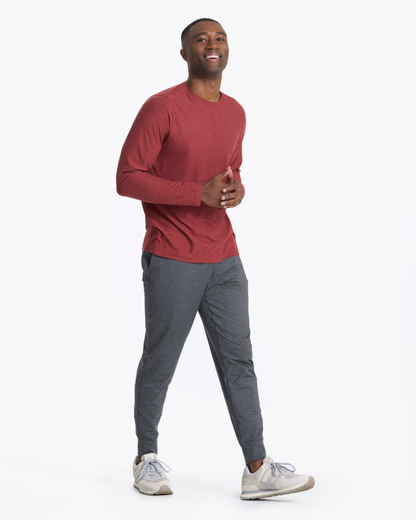 Long-Sleeve Strato Tech Tee | Currant Heather