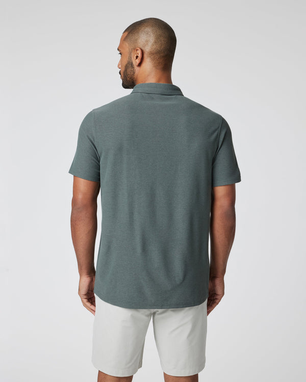 Short-Sleeve Ace Button Down | Smoked Beryl
