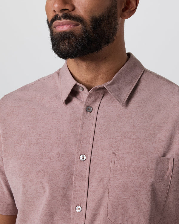 Short Sleeve Bridge Button Down | Zion Rose Water Lily