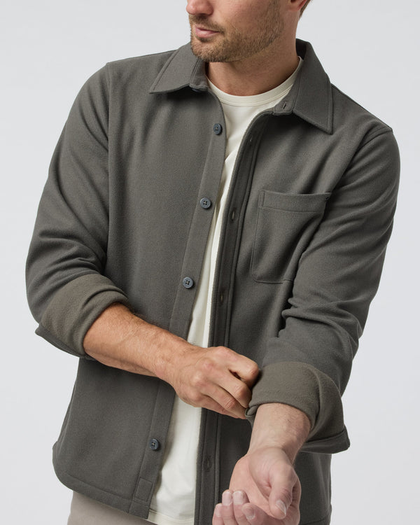 Beldon Shirt Jacket Knit Twill | Oregano