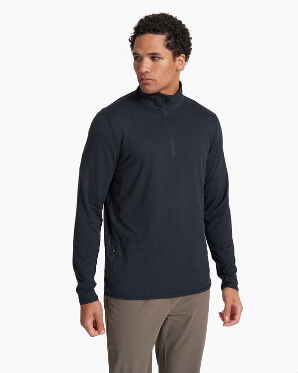 Ease Performance Half Zip | Ink Heather