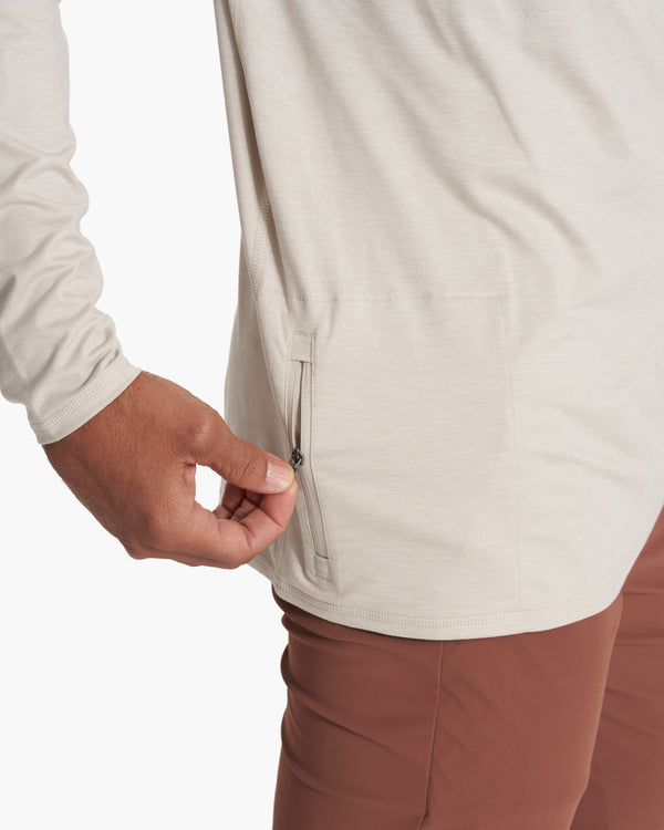 Ease Performance Half Zip | Suede Heather
