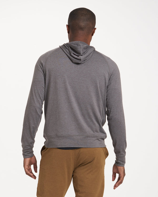 Ponto Performance Half Zip Hoodie | Smoke Heather