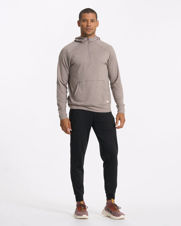 Ponto Performance Half Zip Hoodie | Walnut Heather