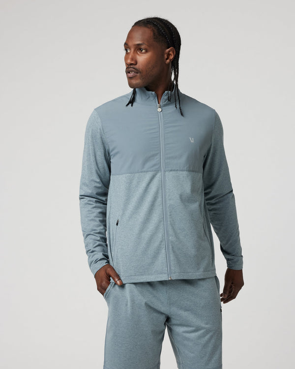 Sunday Element Track Jacket | Dusty Blue Heather