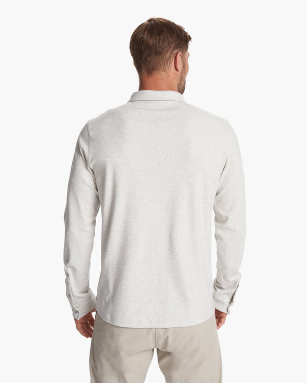 Long Sleeve Westport Polo | Oatmeal Heather