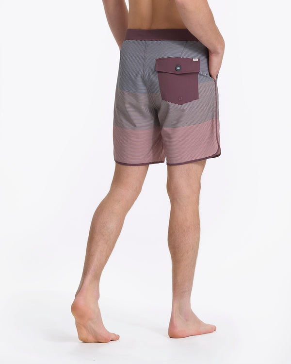 Cruise Boardshort | Chestnut Wave Stripe