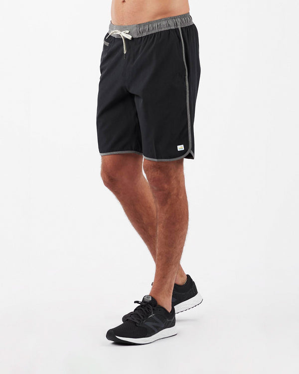 Banks Short | Black Linen Texture