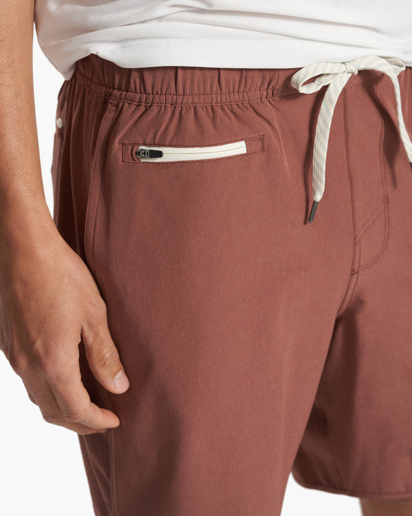 Banks Short | Hazelnut Linen Texture