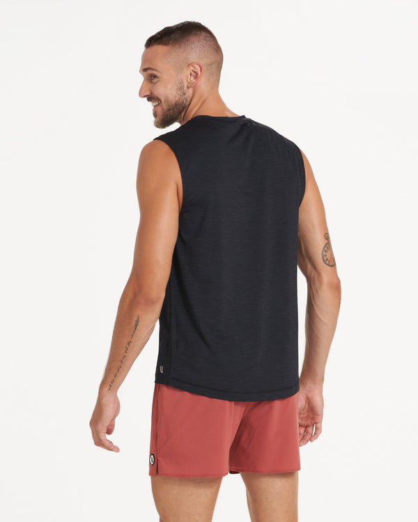 Zephyr Muscle Tee | Black Heather