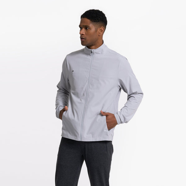 Venture Track Jacket | Platinum Linen Texture