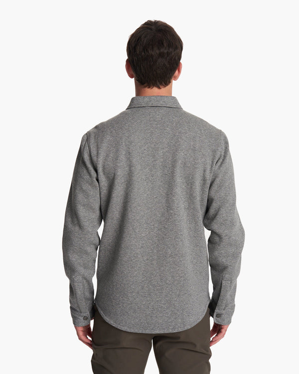 Del Mar Fleece Shirt Jacket | Heather Grey