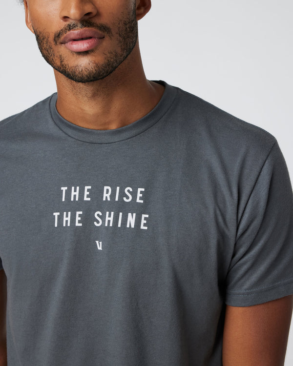 The Rise The Shine Tee | Charcoal