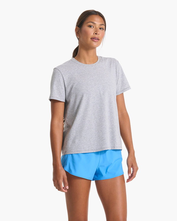 Feather Tee | Heather Grey
