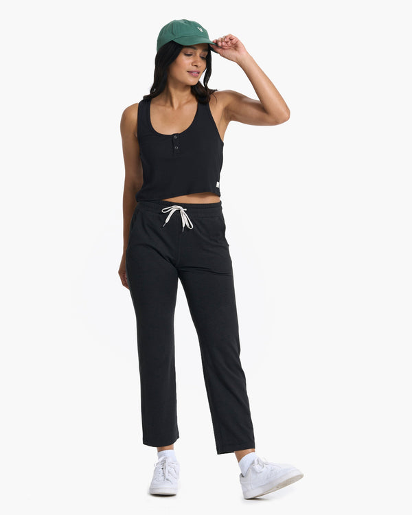 Cove Crop Tank | Black