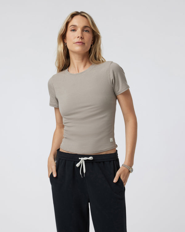 Pose Fitted Tee | Graphite
