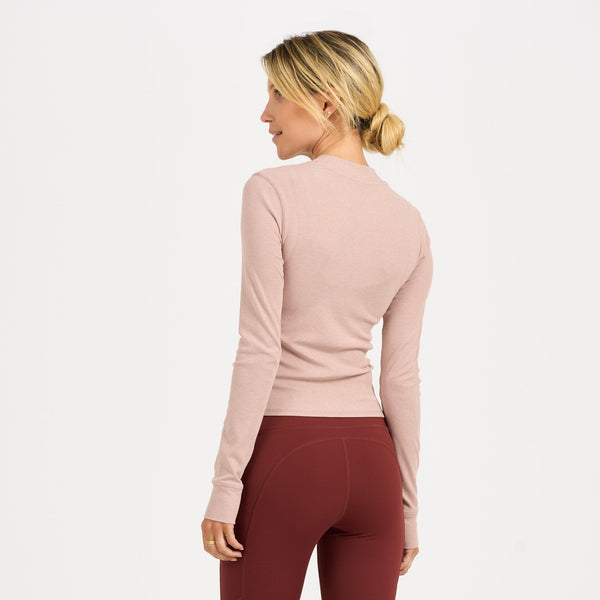 Long-Sleeve Pose Fitted Tee | Dogwood Heather