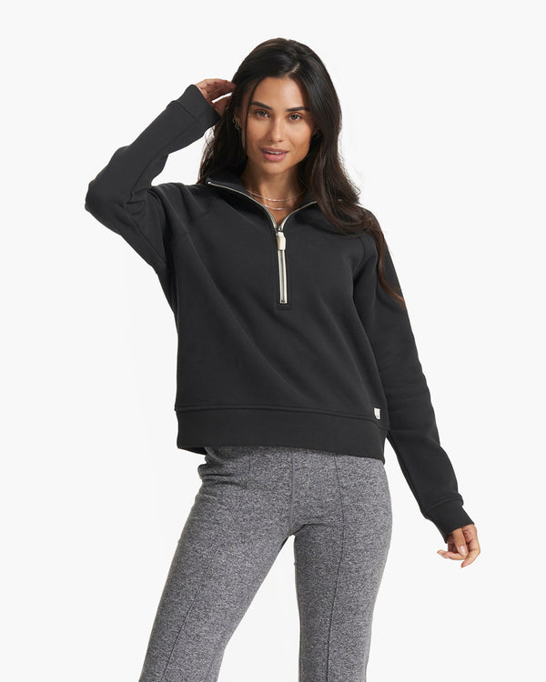 Restore Half Zip | Washed Black