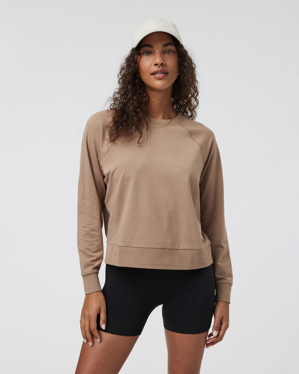 Long Sleeve Halo Crew | Goldenrod Heather