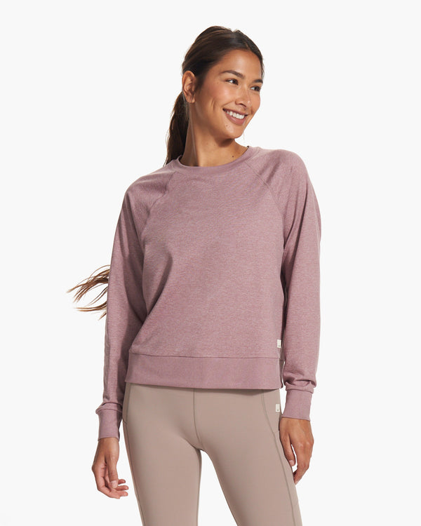 Long Sleeve Halo Crew | Orchid Heather