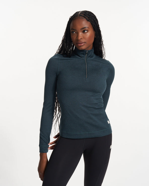 Halo Essential Half Zip | Beryl Heather