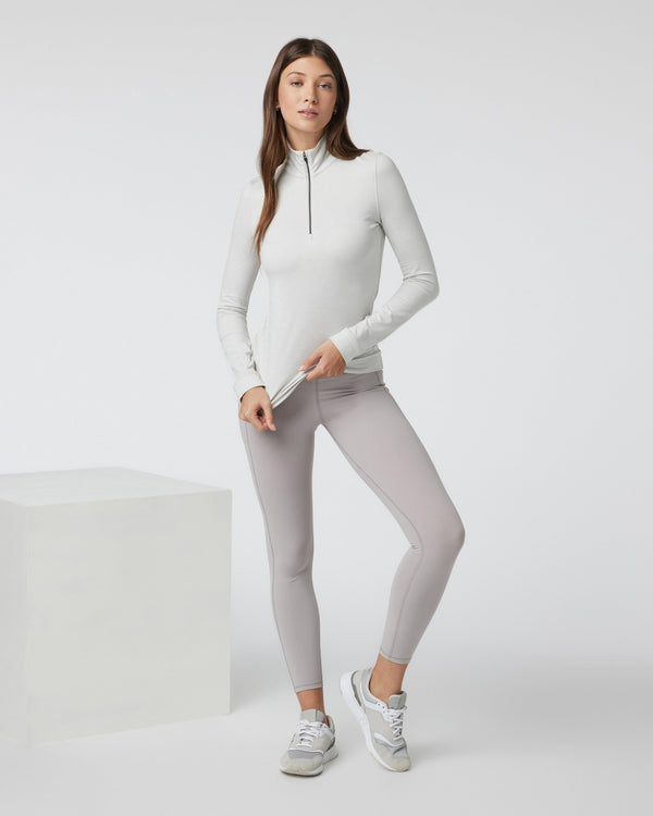 Halo Essential Half Zip | Salt Heather