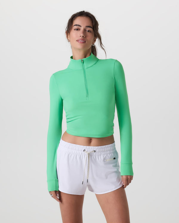 Studio Half Zip | Light Bergamot