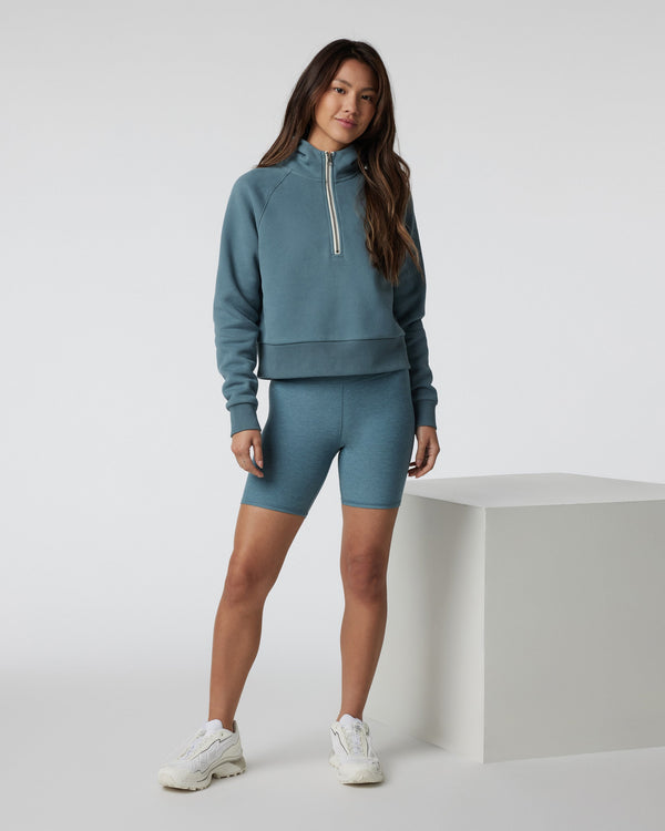 Restore Half Zip Hoodie | Smoke Blue