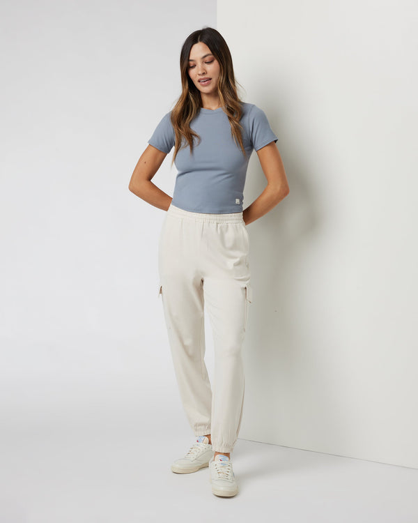 Boyfriend Cargo Sweatpant | Milkweed Heather