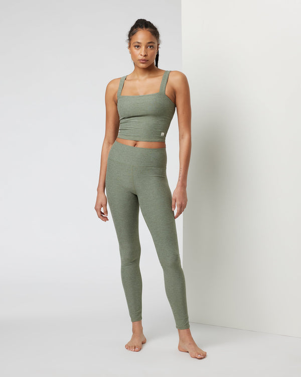 Clean Elevation Legging-Long | Pistachio Heather