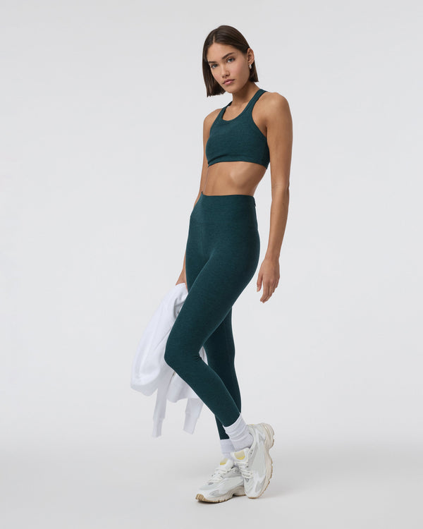 Clean Elevation Legging-Short | Moss Heather