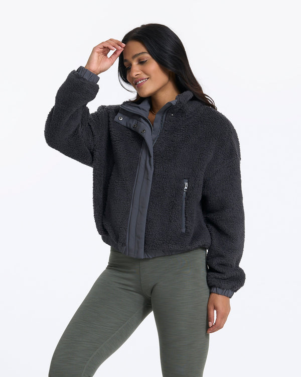 Cozy Sherpa Jacket | Charcoal