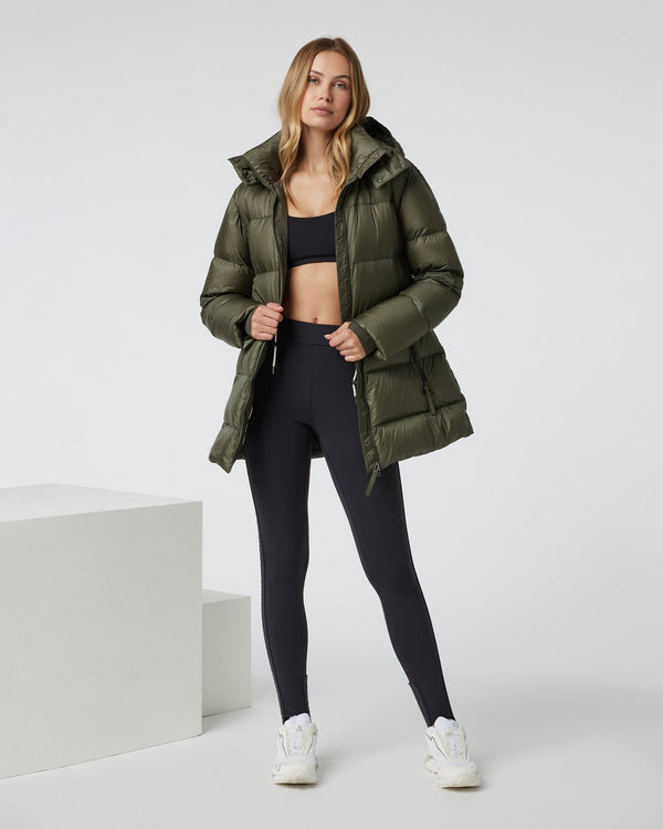 Vail Long Down Jacket | Oregano