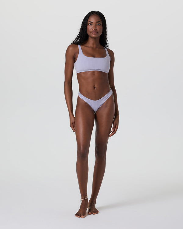 Classic Plaid Bikini Bottom | Lavender Mist